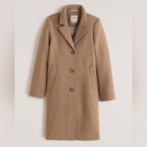 Abercrombie Wool-Blend Dad Coat (Small Petite)